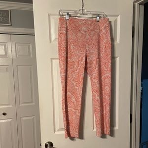 Valerie Stevens paisley capri pants